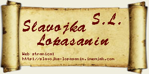 Slavojka Lopašanin vizit kartica